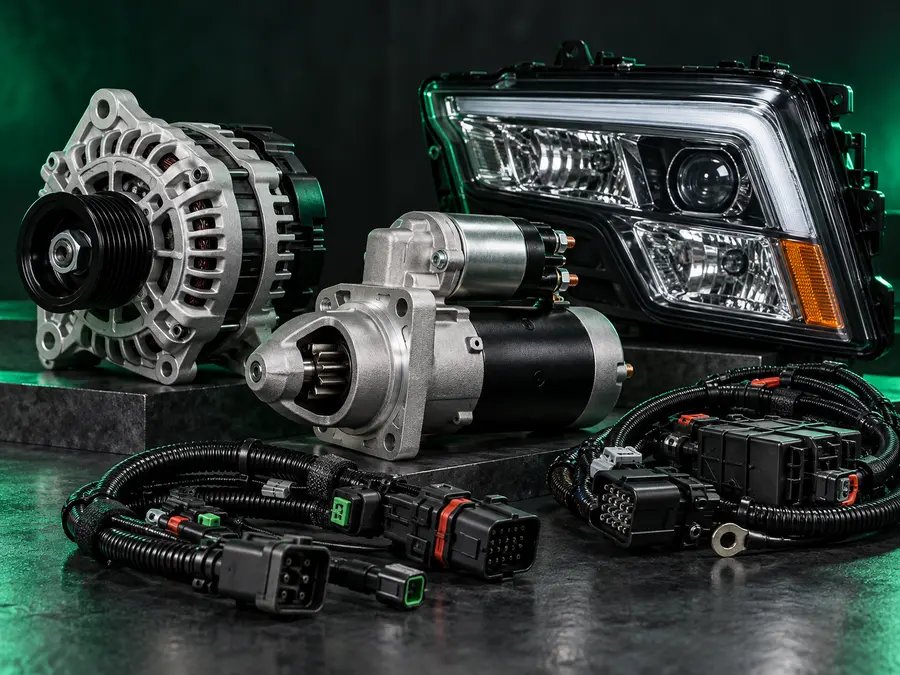 Peças elétricas e iluminação para caminhão